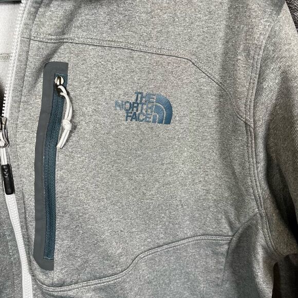 THE NORTH FACE Cugo Sweater Mens XL Grey Pullover 1/4 Zip Long Sleeve - Picture 4 of 5